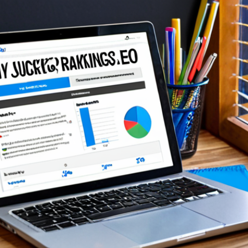 Home 4 **
A vibrant blog post headline example on a laptop screen: "Unlock Top Rankings: My Proven SEO Secrets" with a visual representation of SEO success (e.g., a graph trending upwards, a key unlocking a treasure chest). The surrounding workspace is clean and modern, suggesting productivity and expertise.
**
