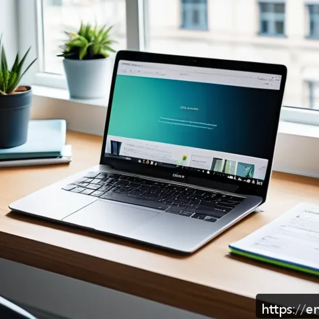 정보 계층화 글쓰기에서의 텍스트 길이 조절 - A modern, bright home office setup focusing on readability and content structuring: a clean desk wit...